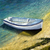White Boat at Mousehole Preview