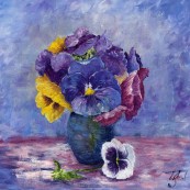 Posy of Pansies Preview